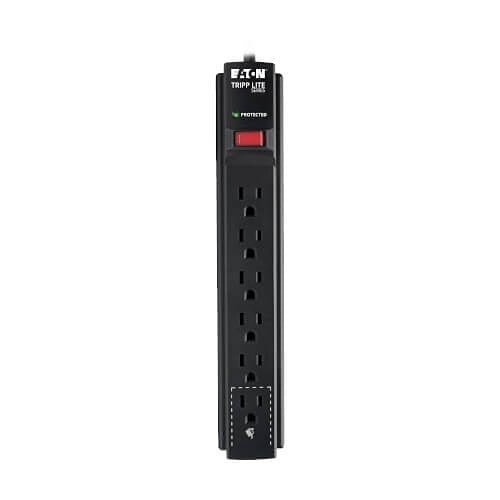 Tripp Lite TLP615B Protect It! 6-Outlet Surge Protector, 15\' Cord, 790 Joules, Black Housing