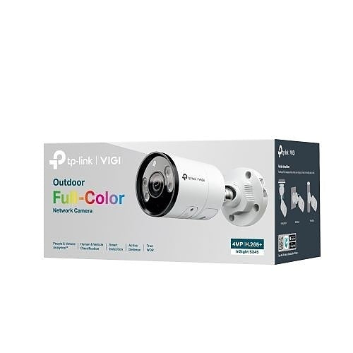TP-Link INSIGHT S345(2.8MM) VIGI 4MP Outdoor Full-Color Bullet IP Camera, 2.8mm Lens