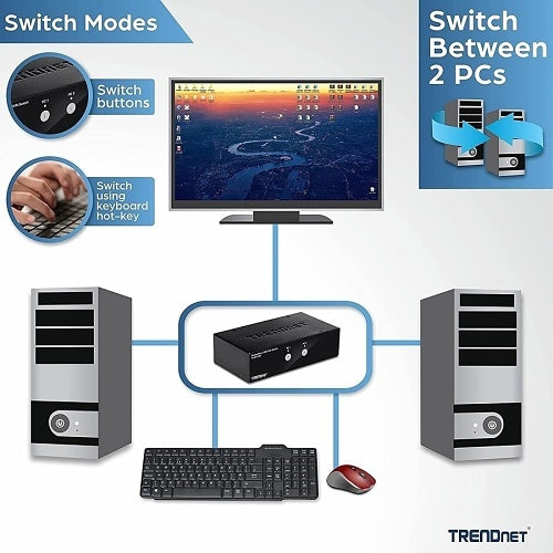 TRENDnet TK-241DP 2-Port DisplayPort KVM Switch