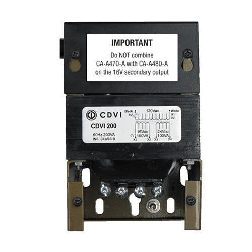 CDVI 200-M6270CT Transformer, 200VA, 16V/24V