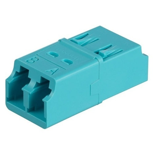 Panduit FADSLCZAQ-L Multimode Duplex Fiber Adapter, LC, Aqua