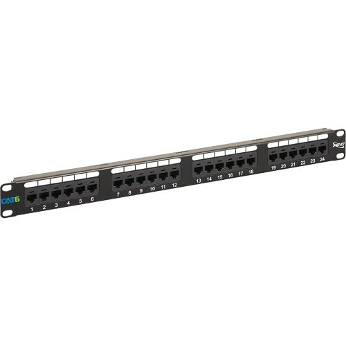 ICC ICMPP2460V CAT6 Patch Panel, 24-Port, 1U RMS, 6-Pack
