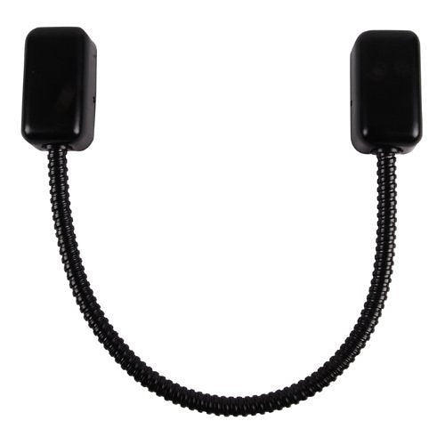 Keedex K-DLBLK 18" Armored Door Loop with 1/4" Flexible Conduit, Black