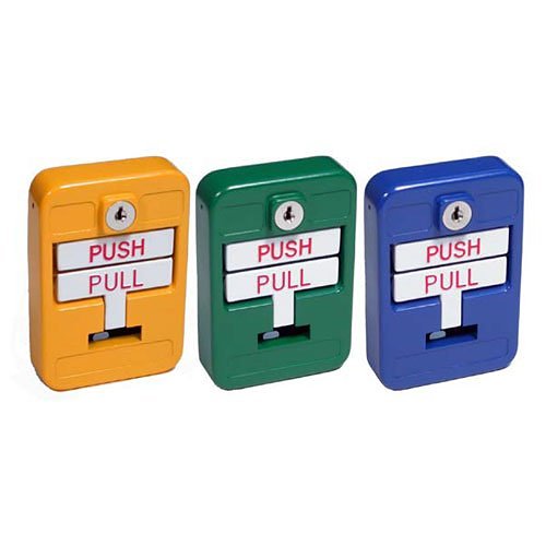 SigCom SG-42CXK2-BL-B SPECTRUM Series, Single Action Pull Station, DPDT with Key, Blue
