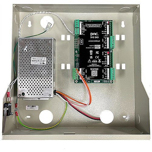 Comelit PAC 7S-512DCiB 512DCi Series 2-Door Access Controller in 13\\" x 13\\" Metal Cabinet with Lock, Prewired Image of 7S-512IPB