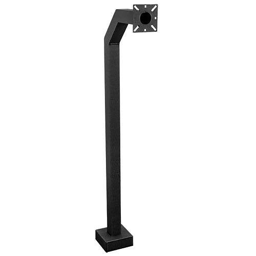 PEDESTAL PRO 42-9C-ALUM-BLK Mounting Pedestal for Card Reader, Camera, Intercom, Keypad, Biometric Reader, Telephone Entry System, Housing, Access Control Device, Push Button - Black Wrinkle Image of PM-429CALBLK