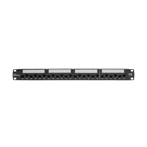 Tripp Lite N252-024-6A 24-Port 1U Rack-Mount CAT6A 110 Patch Panel with Cable Management Bar, 110 Punchdown, RJ45