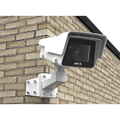 AXIS T94R01B Indoor/Outdoor Corner Bracket for Cameras, Corrosion Resistant, Powder-Coated Aluminum