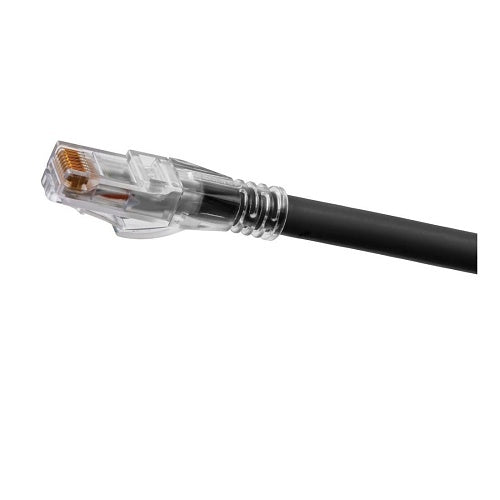 Hubbell HC6ABK90 CAT6A Slim Patch Cord, Ascent, 90\', Black