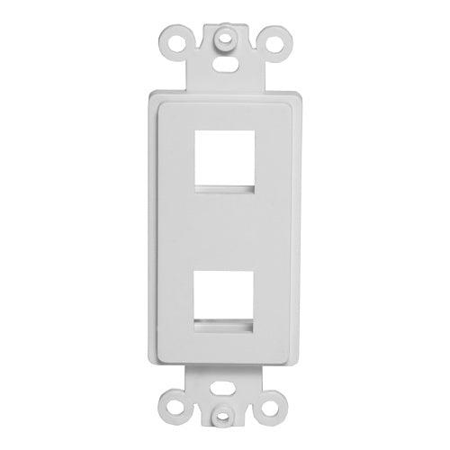 Jonard Tools K-M2/3 Keystone Jacks Series Screw-in Mount, Single Gang, Dual, 7\\"L, 3-Piece, White