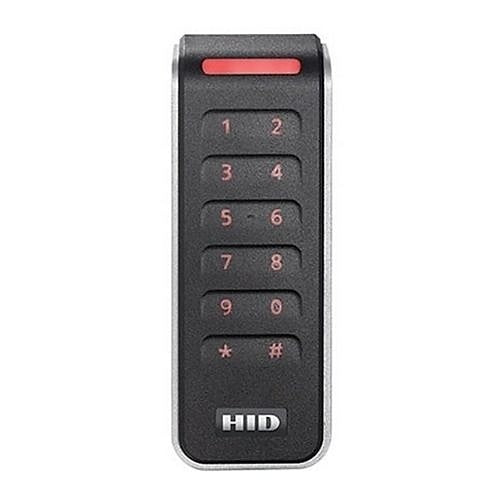 HID 20KNKS-03-011QN6 Signo 20K Keypad Reader with Pigtail Connection, Custom Profile, Black with Silver Trim