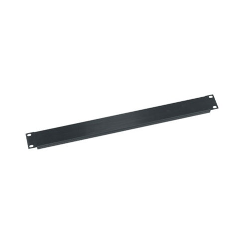 Middle Atlantic PBL-1 Flanged Aluminum Rack Blank Panel, 1U RMS, Flat Black Powder Coat