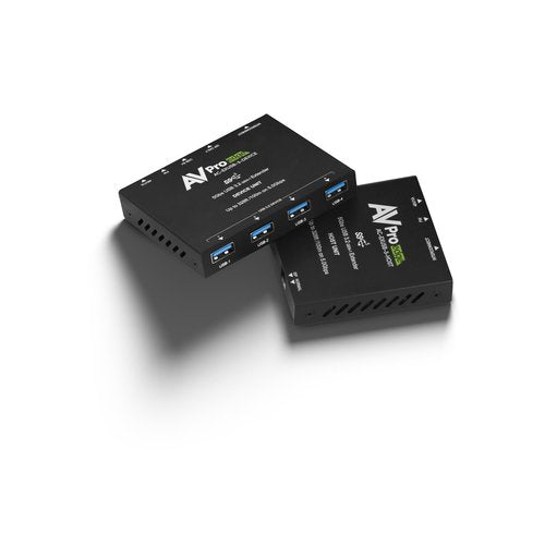 AVPro Edge AC-EXUSB-3-WP-KIT-B 100M USB 3.2 Gen 1 Wall Plate Extender Kit, Black