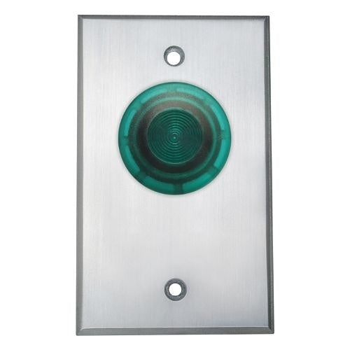 Camden CM-3020G Illuminated Mushroom Pushbutton, Spring Return Button, N/O and N/C Momentary, Green