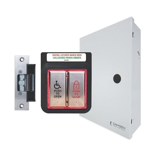 Camden CX-WC13AXFM-PS AURA Illuminated Flush Mount Combo Restroom Control Kit (Replaces CX-WC13FM, CX-WC15SM)