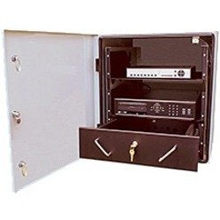 Mier BW-RACKACHT Outdoor Enclosure with AC and Heater, 22\\" 12RU x 24\\"