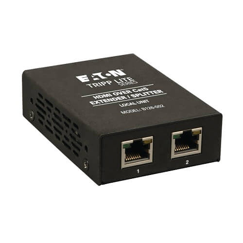Eaton Tripp Lite B126-002 2-Port HDMI over CAT5/6 Extender/Splitter, Box-Style Transmitter for Video, Audio, up to 150' (45 m), TAA