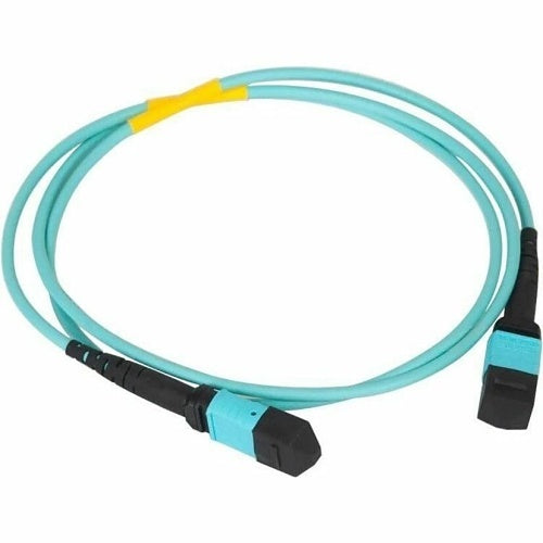 ICC ICFOJATG05 Fiber Optic Patch Cable, 12-Fiber Multimode MPO-MPO Jumper, 50/125 Microns, 10 Gbps