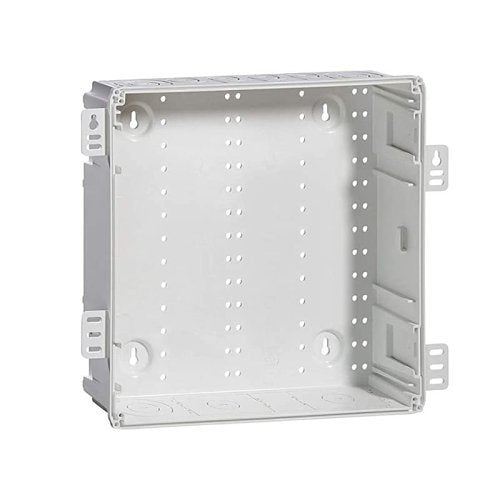 Leviton 49605-140 14\\" Wireless Structured Media Enclosure with Vented Cover, Plastic, White
