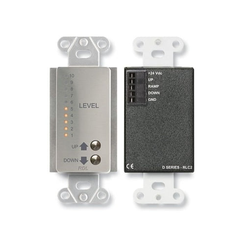 RDL DS-RLC2 Series Remote Level Control Panel, Stainless Steel