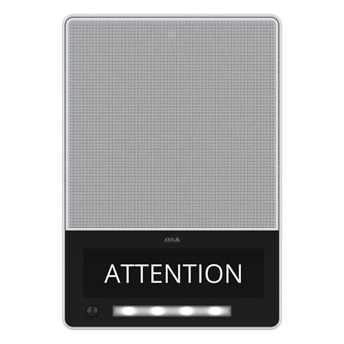 AXIS C1710 Network Display Speaker, Wall-Mounted 3-in-1 Public Address Solution