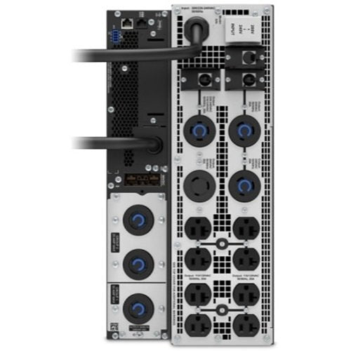 APC SRT3000XLT-5KTF Smart-UPS On-Line, kVA, Tower, 208V, 8x 5-20R, 4x L6-20R, 1x L6-30R, 1x L14-30R NEMA, SmartSlot, with Transformer 208V to 120V, W/O Rail Kit