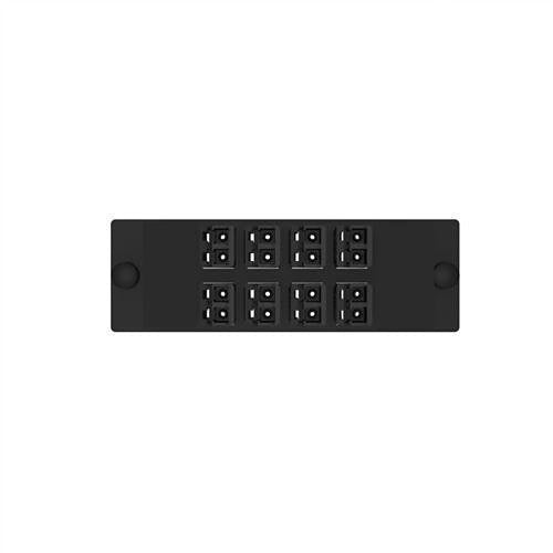 Panduit FAP8WABLBLDLCZ 8 Position Keyed Standard A-Black Duplex LC Connector
