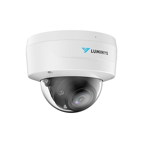 Luminys N5D-4LAVC 4MP LumiCloud LumiLuxSmart Dome IP Camera, 2.7-12mm Motorized Varifocal Lens, 256GB Onboard Storage