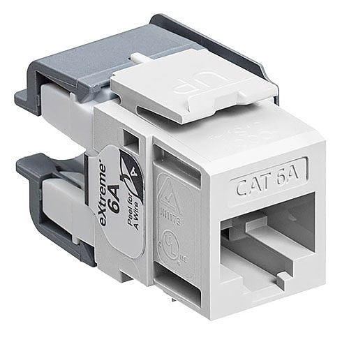 Leviton eXtreme 10G Channel-Rated Keystone Jack Image of LV-6110GRW6