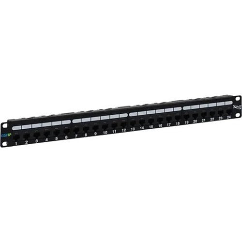 ICC CAT6A Patch Panel in 110 Type with 24 Ports and 1 RMS Image of H2-ICMP0246B