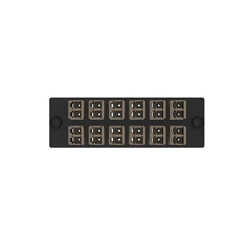 Panduit FAP12WLLBLBDLCZ 12 Position Keyed Standard Light Brown Duplex LC Connector