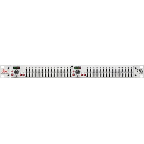 dbx DBX215SV Series Dual Channel 15-Band Equalizer, 2/3-Octave Constant Frequency Bands