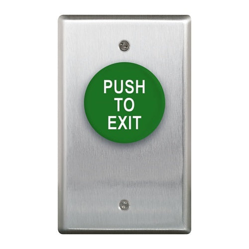 Camden CM-420GPTE Push To Exit Contact Switch, Normally Open/Normally Closed, Green