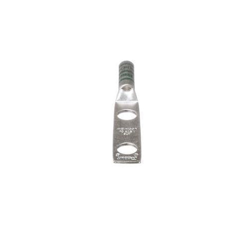 Panduit LCC1-12W-E Compression Connector Lug, 2-Hole, #1AWG, Copper