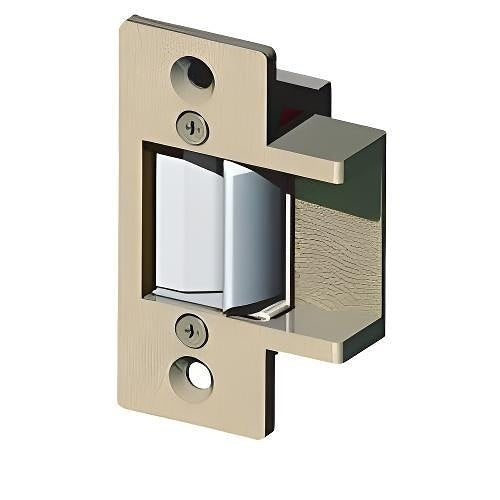 Trine 3234WLC-26D 3000 Series Electric Strike, 12/24VAC/DC, Fail Secure, 3-3/4" x 1-1/4" Faceplate, Satin Chrome