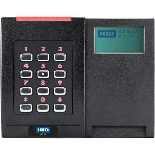 HID 923PPPTEK0032P pivCLASS RKCL40 Smart Card Reader with LCD and Keypad, Terminal Strip, Black
