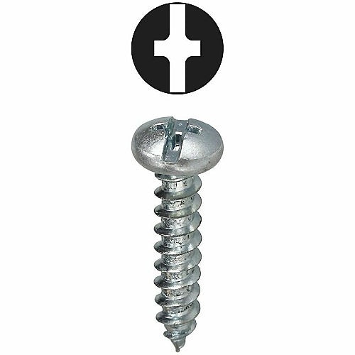Dottie 2WS121 12 x 1\\" Combo Screws, 100-Pack