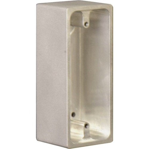 Alarm Controls SMB-3 Narrow Surface Mount Box for 1-3/4\\" Wide Plates, Clear Anodized Finish Image of AC-SMB3
