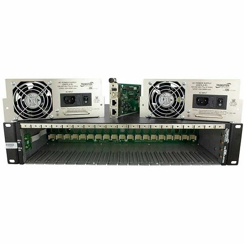 Lantronix ION219-AAMB-EU 19-Slot AC Ion Chassis with Redundant Power Supply