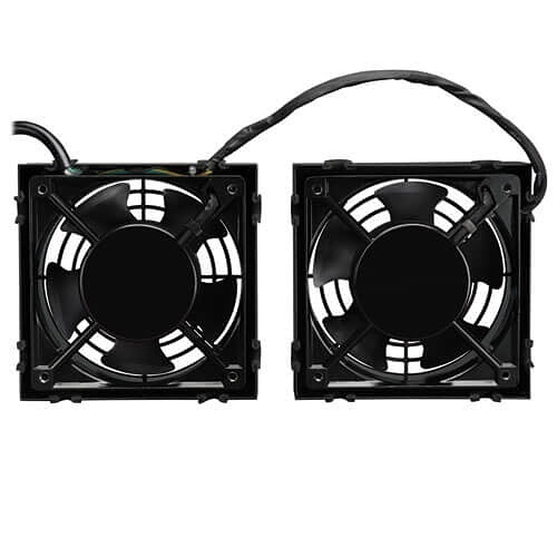 Tripp Lite SRFANWM SmartRack Wall-Mount Roof Fan Kit, 2x 120V High-Performance Fans, 210 CFM, 5-15P Plug
