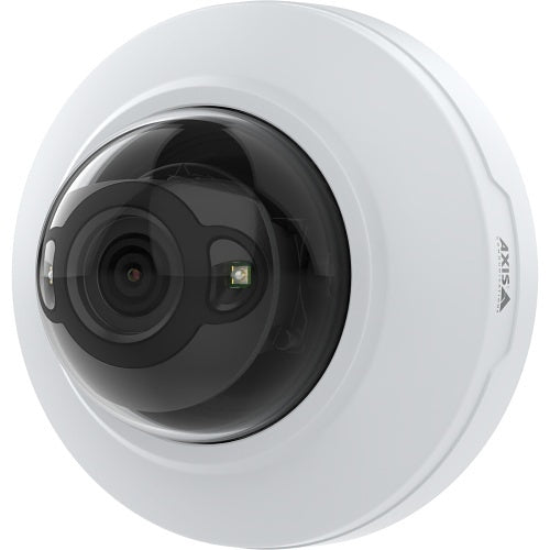 AXIS M4218-LV 8MP WDR Dome IP Camera with Deep Learning and OptimizedIR, 3.5-6.6mm Varifocal Lens, White