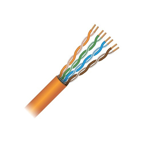 Paige 710636OR 23/4Pair Solid, CAT6, Plenum Cable, Orange Jacket, 1000\' Box