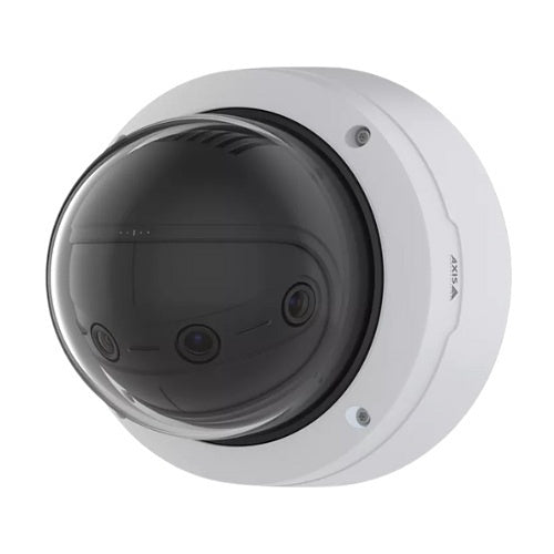 AXIS P3827-PVE 7MP Multisensor Panoramic IP Camera, 3.3mm, 180-Degree Coverage, White (Replaces 01048-004)