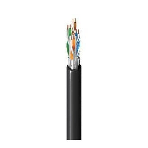 Belden 2413FS 009A1000 Category 6+ Enhanced Cable 350MHz, 4 Pair, 23 AWG Solid Bare Copper Conductors, F/UTP - Foil Shielded, Plenum-CMP, Flamarrest PVC-LS Jacket, White, Reel-in-Box, 1,000\'