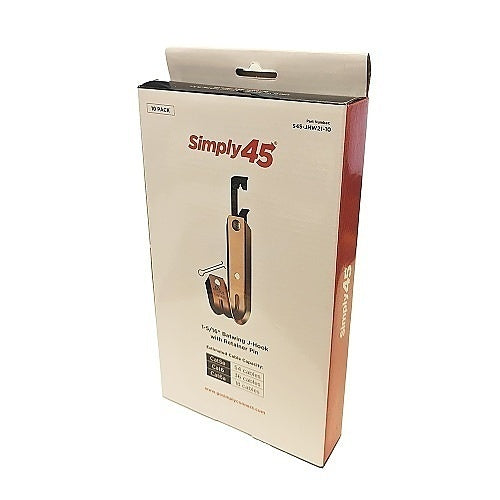 Simply45 S45-JHW21-100 1-5/16\\" Batwing J-Hooks, 100-Pack