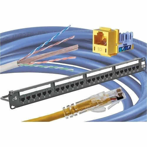 Hubbell HC6AB01 NEXTSPEED CAT6A Slim Patch Cord, 1\' (.3m), Blue