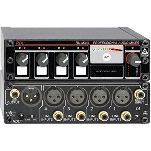 RDL RACK-UP RU-MX4L Audio Mixer Image of RL-RUMX4L