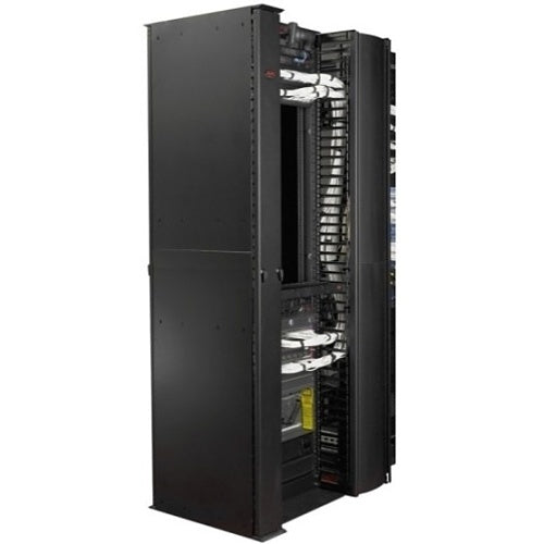 APC AR8675 Performance, Vertical Cable Manager for and Post Racks, Double-Sided with Doors, 2134mm x 304mm x 660mm D, Black
