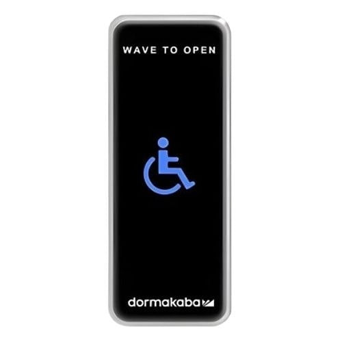 RCI 910NTC-HC-SS Narrow Touchless Actuator, Wheelchair Symbol, Stainless Steel