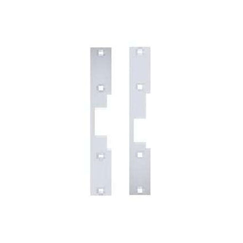 HES 1LB-2-630 Latchbolt Electric Strike Faceplate Kit, 9\\" Length x 1 3/8\\" Width, for Metal Frame 1500 and 1600 Series Electric Strike, Satin Stainless Steel Image of HE-1LB2630